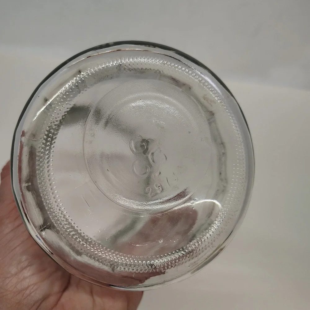 Elegant Fluted Large Vase Thick Clear Glass 9.5